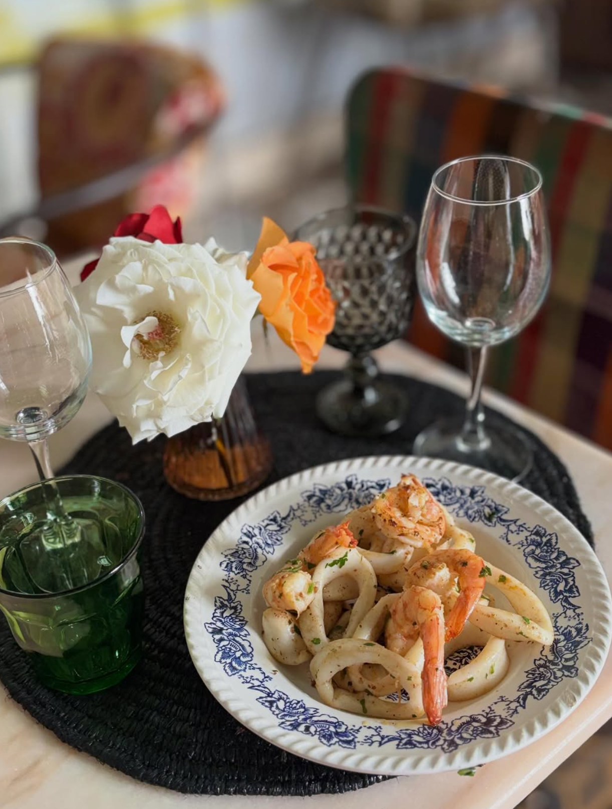 Grilled Prawns & Calamari